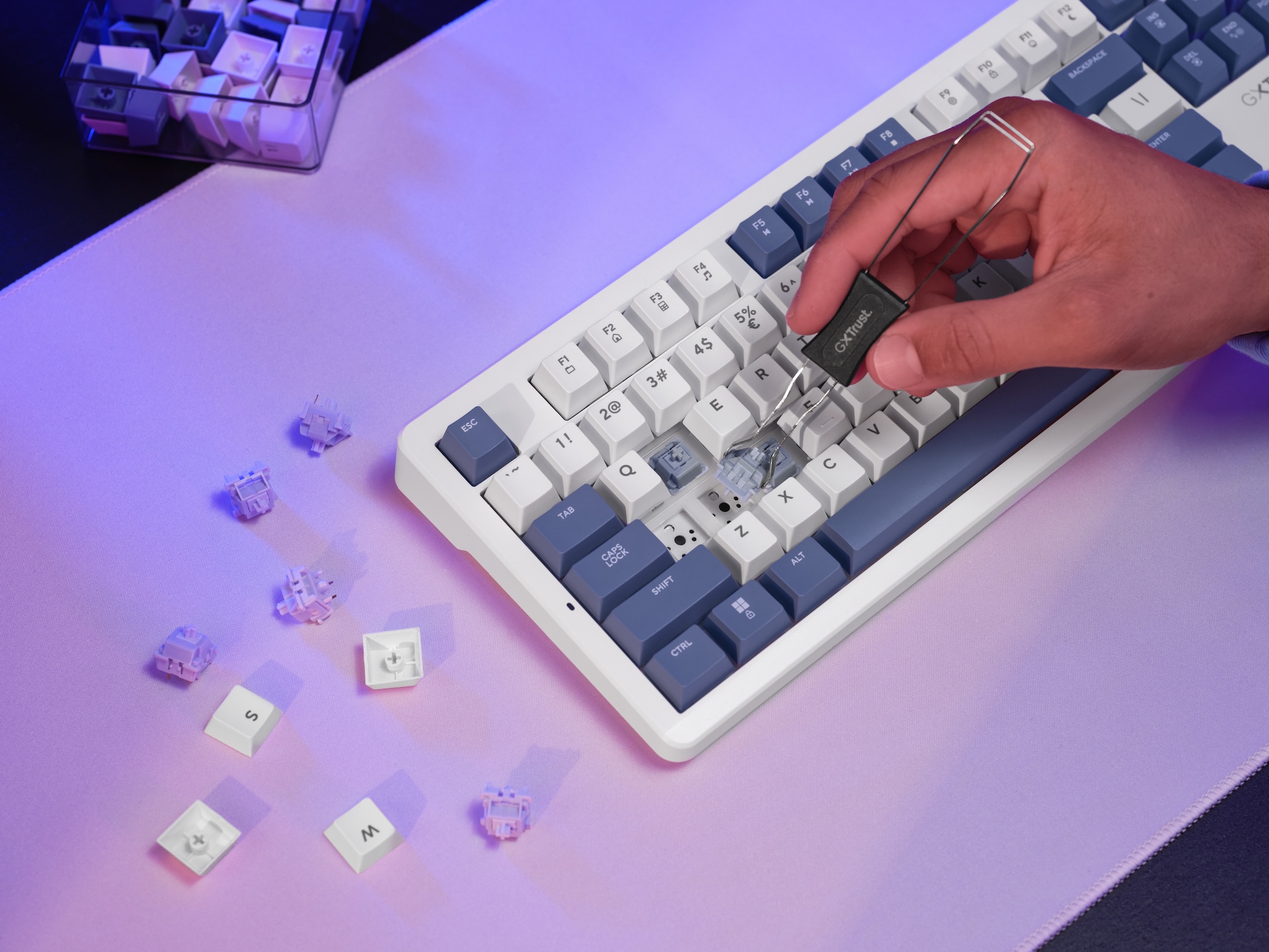 swap trust Hot-swap e RGB: Trust presenta la nuova tastiera da gaming XYRA